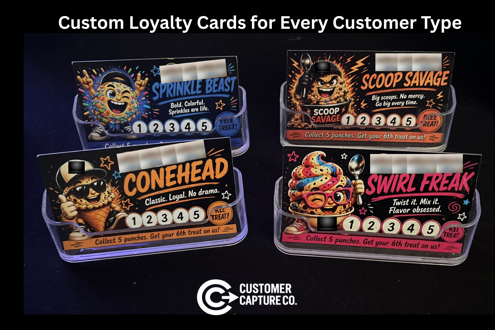 Custom branded loyalty cards for customers